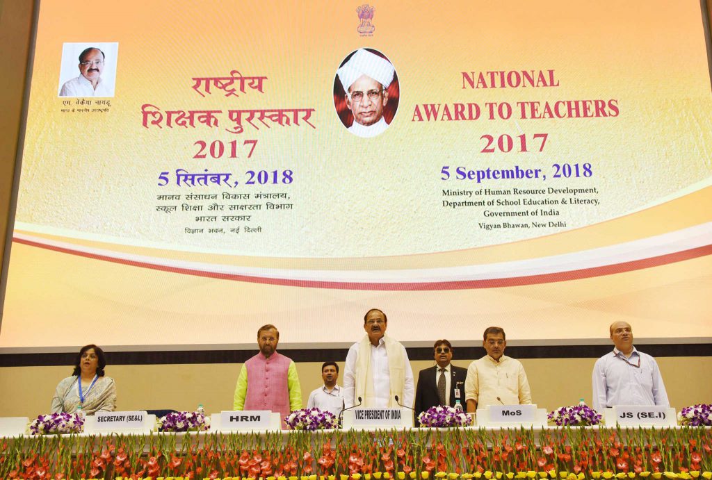 National Awards For Teachers 2017 Presented To 45 Teachers From Across ...